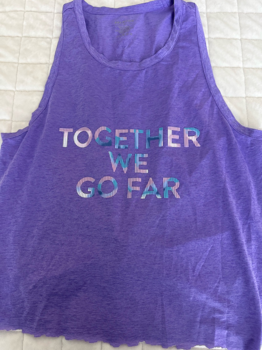 Peloton Purple Logo Graphic Tee